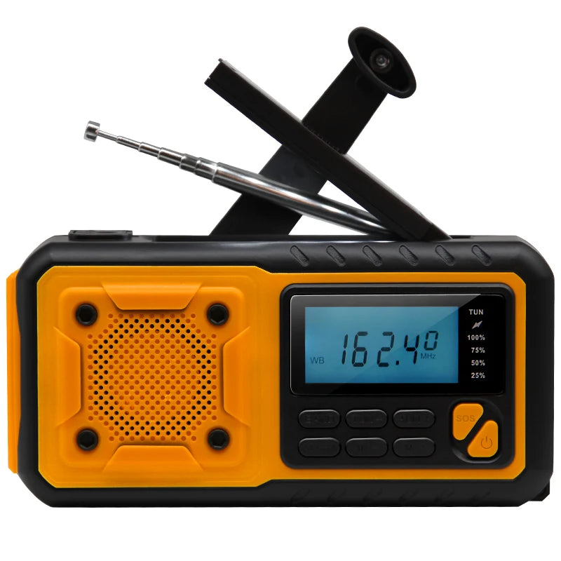 RÁDIO DE SOBREVIVÊNCIA  5000mAh - AM/FM/NOAA 
⚡ ENERGIA PARA QUALQUER EMERGÊNCIA !!