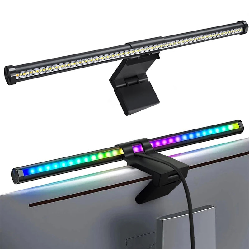 Barra de luz led para tela de computador, iluminação rgb, 44cm, suspensão, rgb, atmosfera, para estudo, trabalho, estudo, jogos 
Dê um upgrade no seu setup com a Barra de Luz LED RGB de 44cm – a solução ideal para que