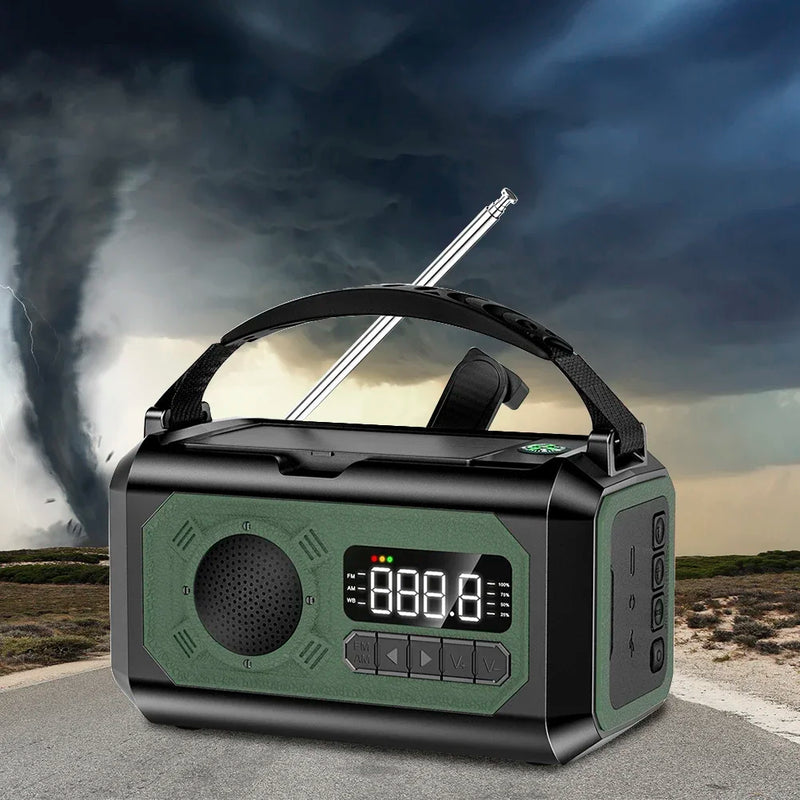 📻 RÁDIO WEATHER  DE SOBREVIVÊNCIA  PAINÉIS SOLARES DUPLOS  – SUA ÚNICA LIGAÇÃO COM O MUNDO (SE ELE SOBREVIVER)☢️ PARA QUANDO:O apagão global chegar e o WhatsApp cairZumbis dominarem as cidades e você estiver no mato