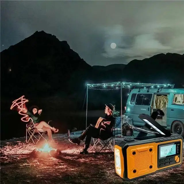 RÁDIO DE SOBREVIVÊNCIA  5000mAh - AM/FM/NOAA 
⚡ ENERGIA PARA QUALQUER EMERGÊNCIA !!