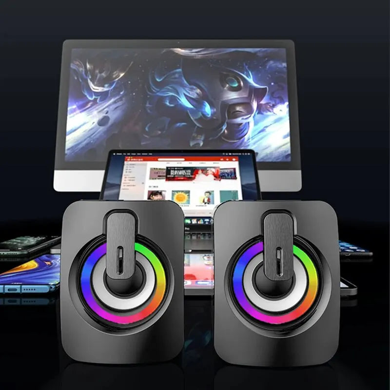 ALTO-FALANTE MAX  USB - Som Estéreo Poderoso + LED Hipnotizante! 🎶 OFERTA COM FRETE GRÁTIS!