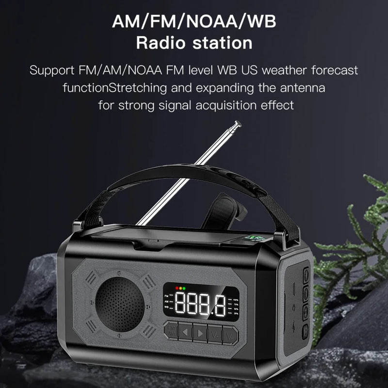 📻 RÁDIO WEATHER  DE SOBREVIVÊNCIA  PAINÉIS SOLARES DUPLOS  – SUA ÚNICA LIGAÇÃO COM O MUNDO (SE ELE SOBREVIVER)☢️ PARA QUANDO:O apagão global chegar e o WhatsApp cairZumbis dominarem as cidades e você estiver no mato